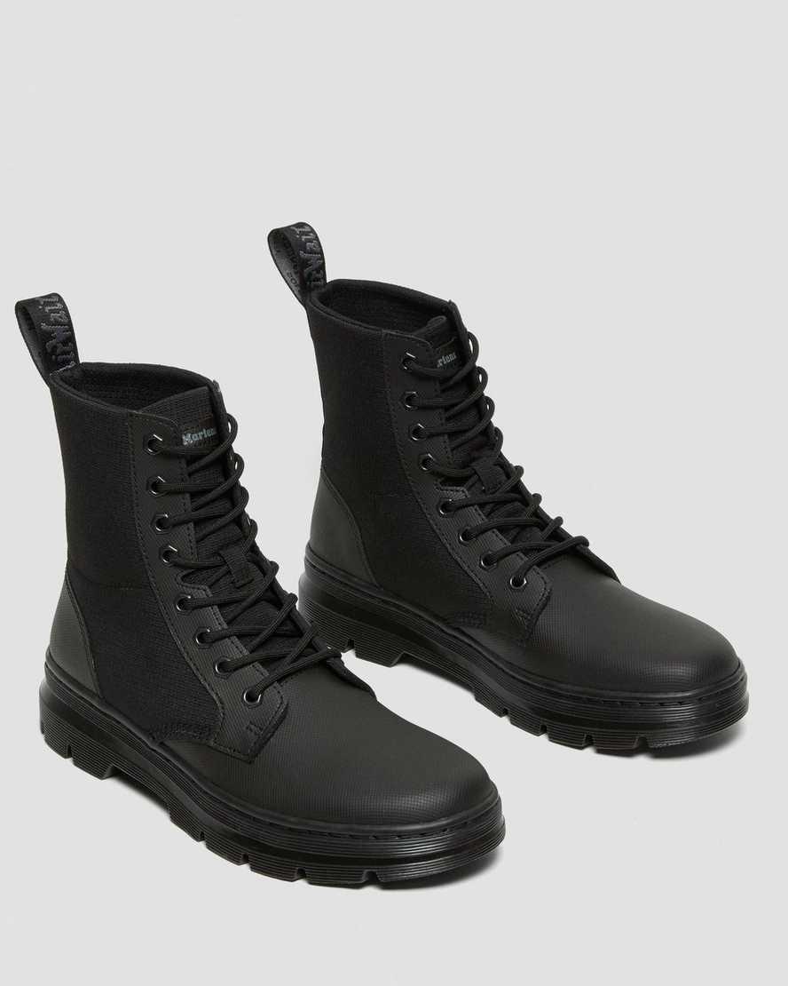 Dr Martens Combs II Poly Erkek Bilek Boy Bot Black-Black Element Rip Stop  Türkiye |  05362-TGOH