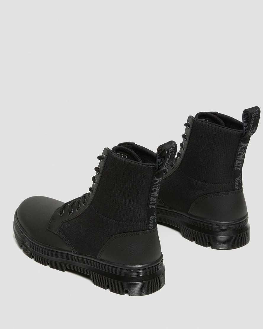 Dr Martens Combs II Poly Erkek Bilek Boy Bot Black-Black Element Rip Stop  Türkiye |  05362-TGOH