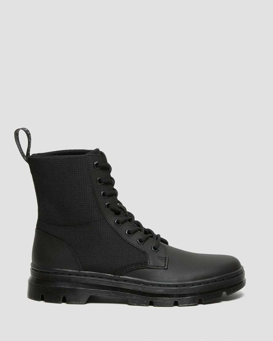 Dr Martens Combs II Poly Erkek Bilek Boy Bot Black-Black Element Rip Stop  Türkiye |  05362-TGOH