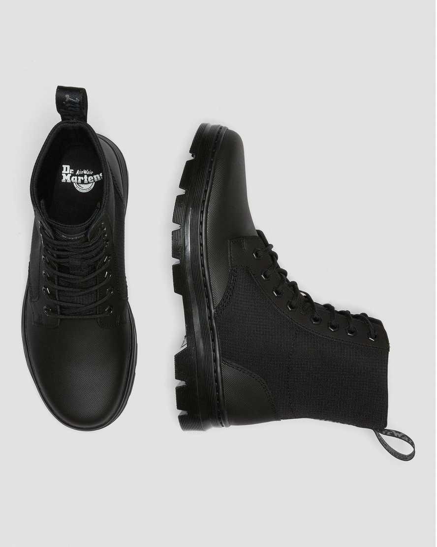 Dr Martens Combs II Poly Erkek Bilek Boy Bot Black-Black Element Rip Stop  Türkiye |  05362-TGOH