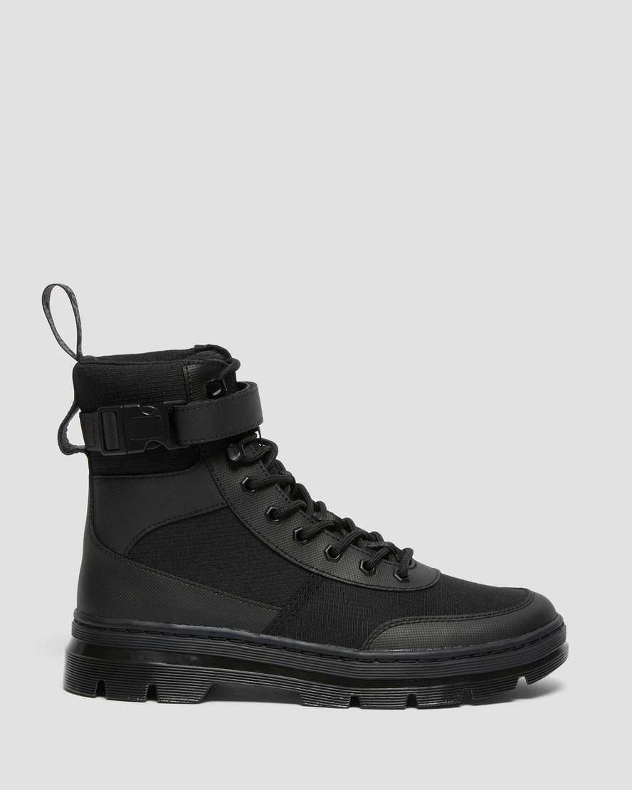 Dr Martens Combs Tech Poly Erkek Bilek Boy Bot Siyah  Türkiye |  84217-ZGSN