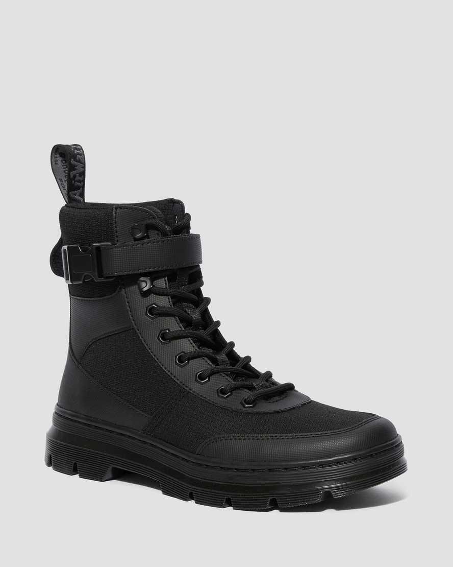 Dr Martens Combs Tech Poly Erkek Bilek Boy Bot Siyah  Türkiye |  84217-ZGSN