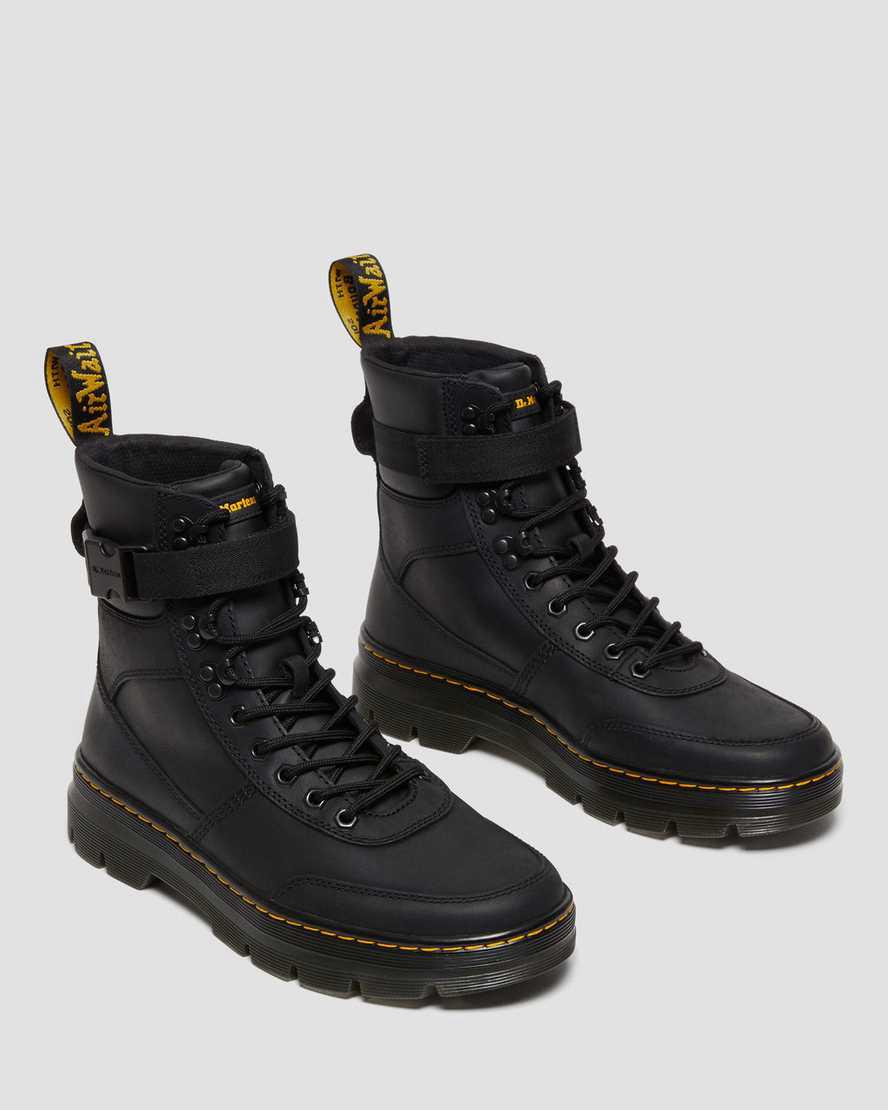 Dr Martens Combs Tech Wyoming Deri Erkek Günlük Bot Siyah  Türkiye |  27834-RKLP