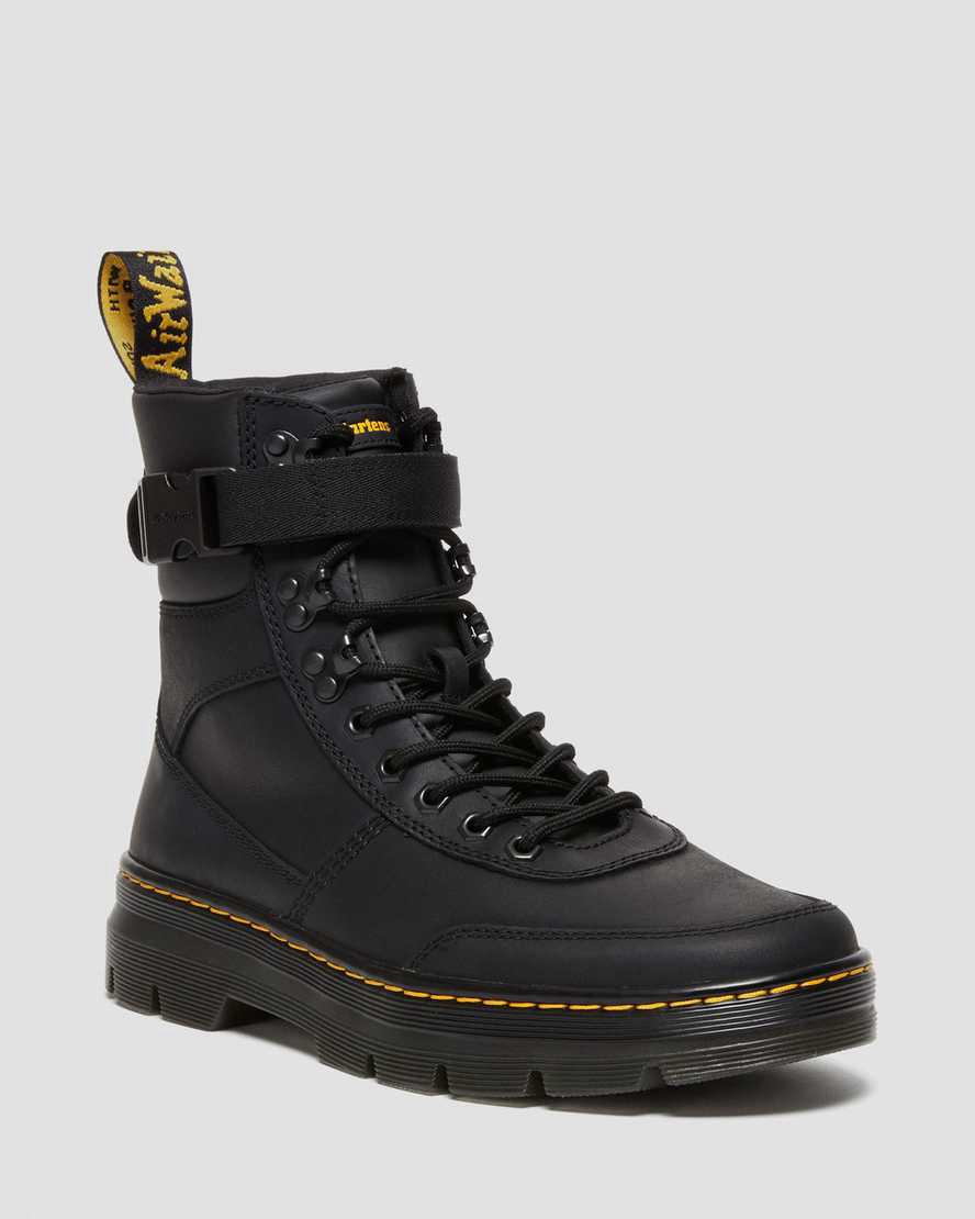 Dr Martens Combs Tech Wyoming Deri Erkek Günlük Bot Siyah  Türkiye |  27834-RKLP