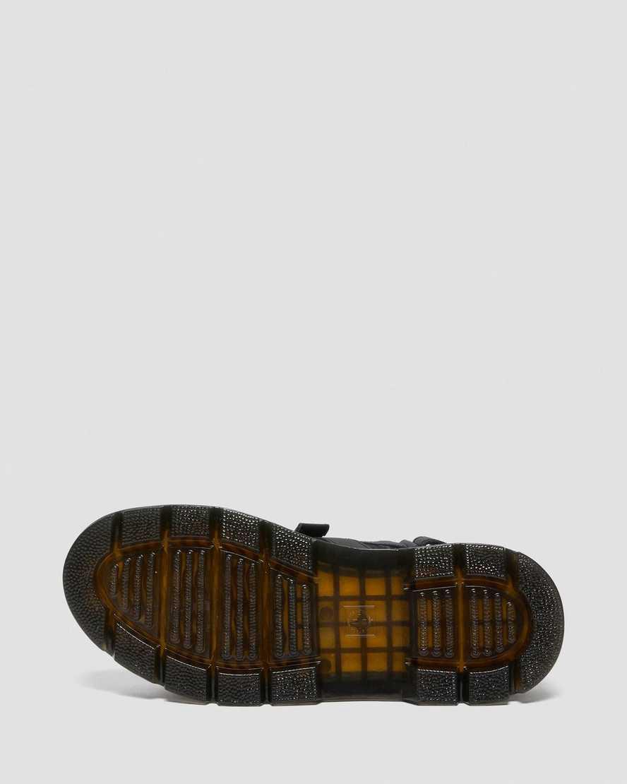 Dr Martens Forster Webbing Erkek Sandalet Siyah  Türkiye |  36790-QIFX