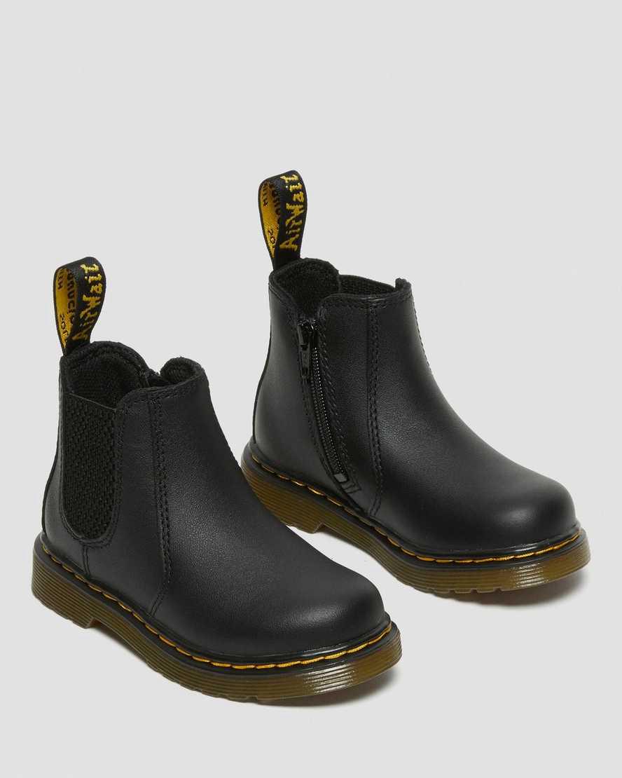 Dr Martens Infant/Toddler 2976 Softy T Deri Çocuk Chelsea Bot Siyah  Türkiye |  39625-WPGC