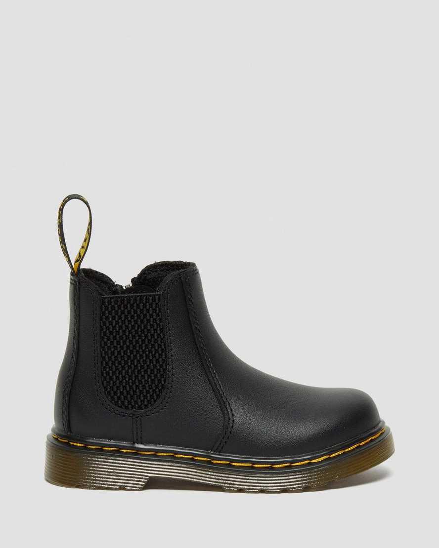 Dr Martens Infant/Toddler 2976 Softy T Deri Çocuk Chelsea Bot Siyah  Türkiye |  39625-WPGC