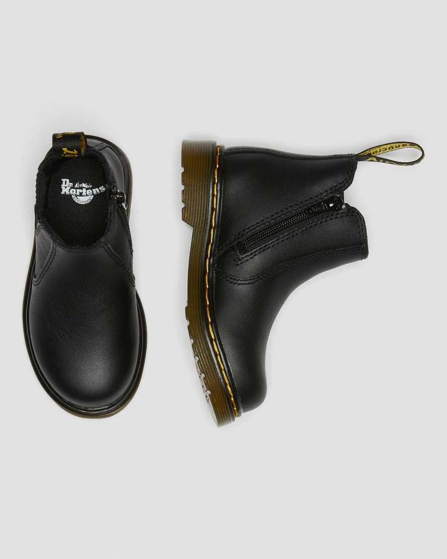 Dr Martens Infant/Toddler 2976 Softy T Deri Çocuk Chelsea Bot Siyah  Türkiye |  39625-WPGC