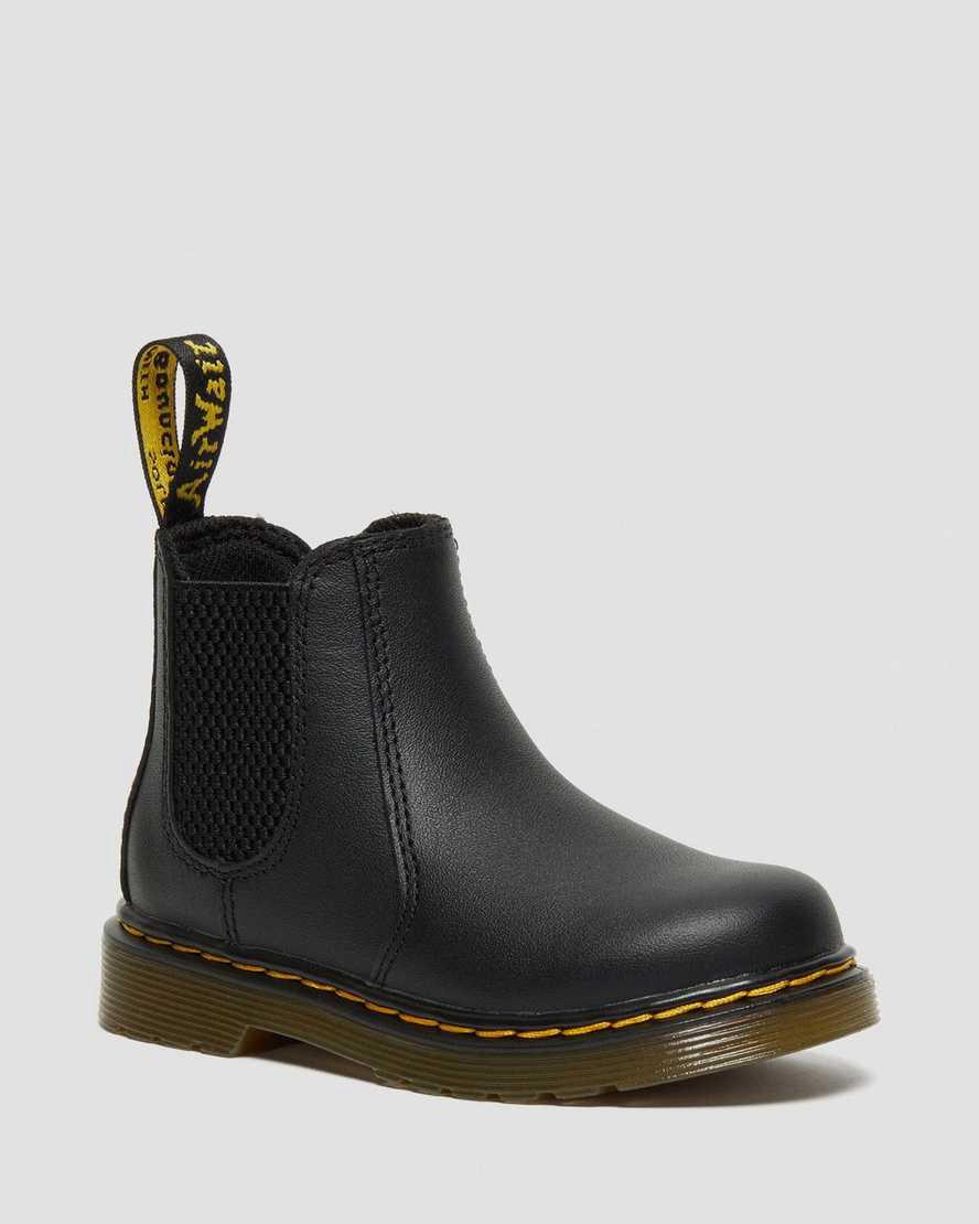 Dr Martens Infant/Toddler 2976 Softy T Deri Çocuk Chelsea Bot Siyah  Türkiye |  39625-WPGC