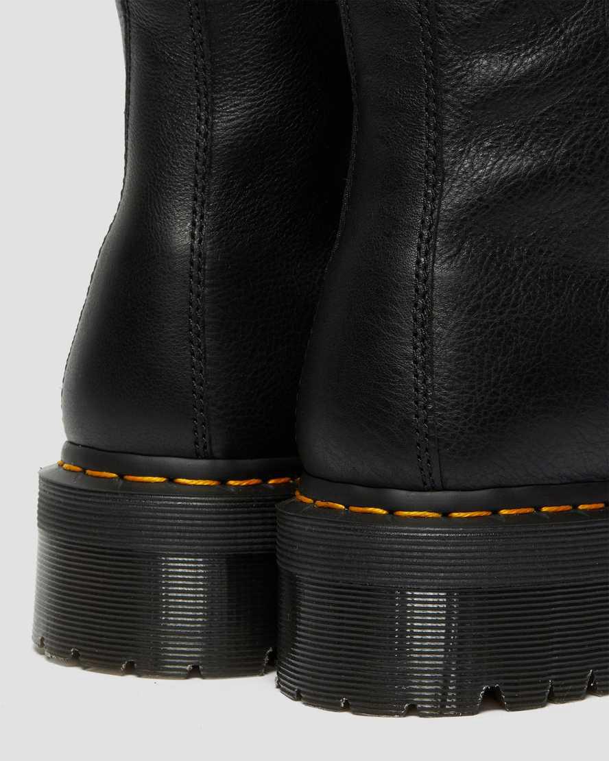 Dr Martens Jadon Boot Deri Faux Fur Astar Platforms Kadın Kışlık Botlar Siyah  Türkiye |  54382-UDHR