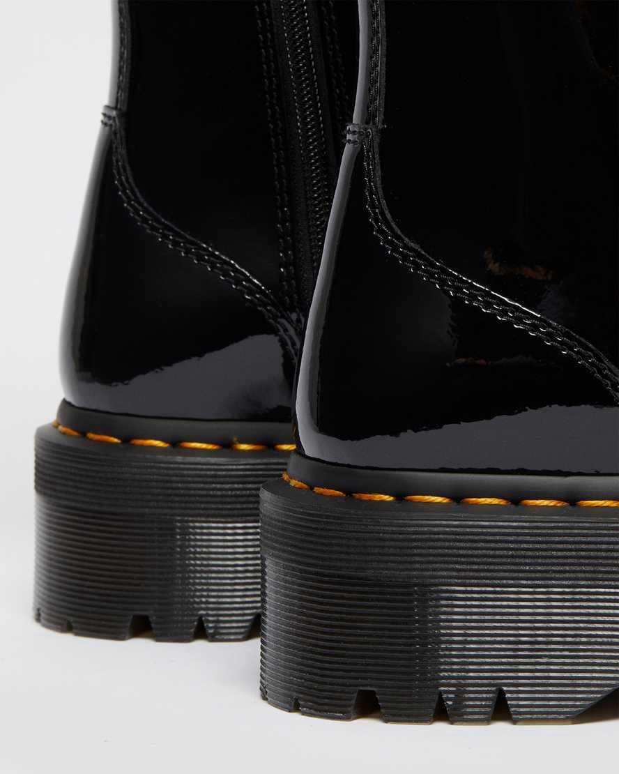 Dr Martens Jadon Boot Rugan Deri Platforms Kadın Bilek Boy Bot Siyah  Türkiye |  26730-KURO