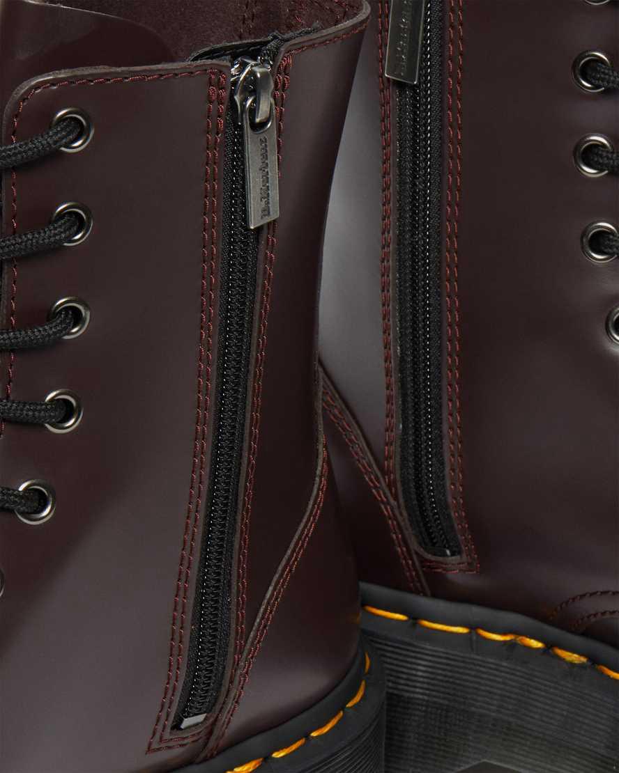 Dr Martens Jadon Boot Smooth Deri Erkek Kalın Taban Bot Bordo  Türkiye |  78416-LXPW