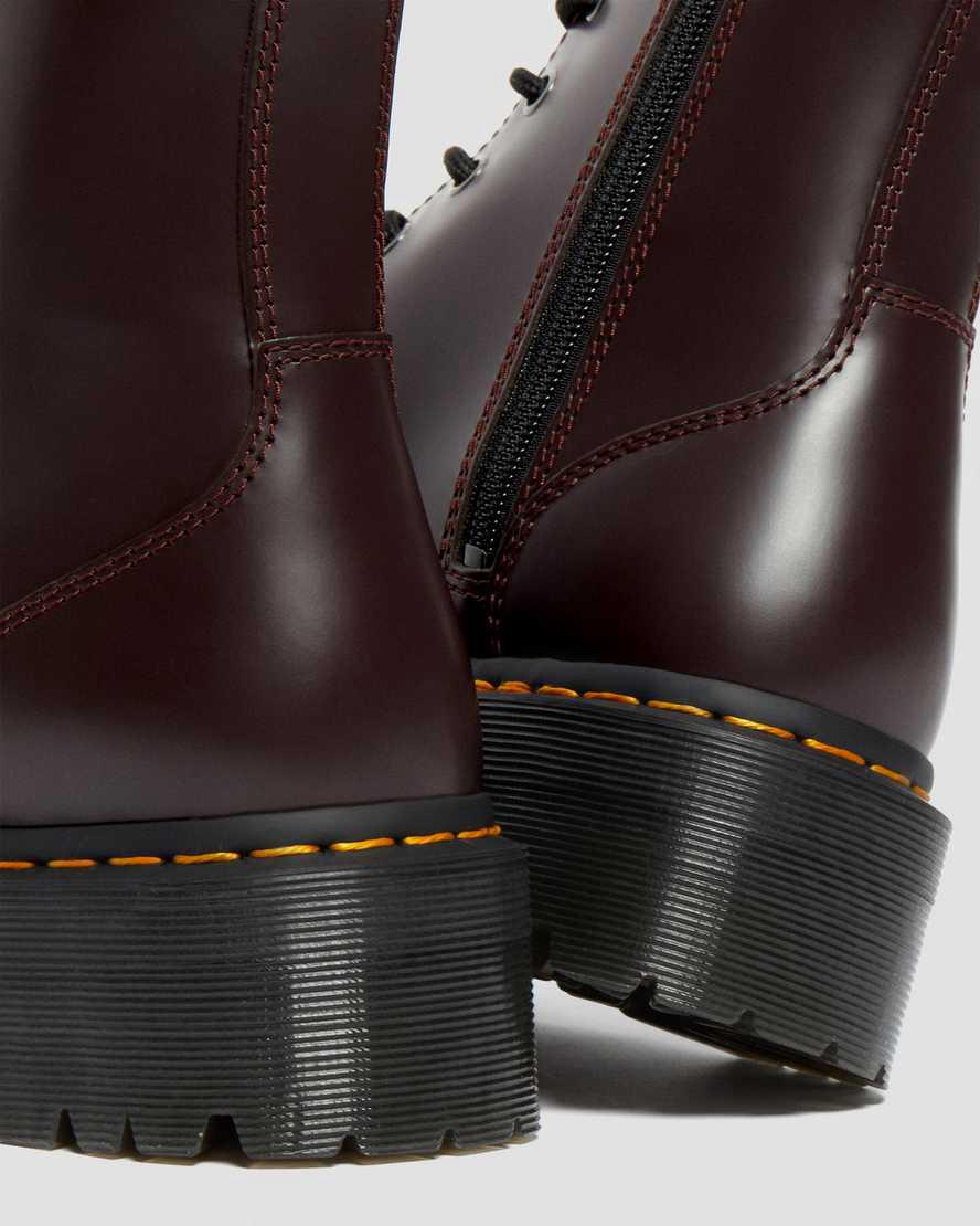 Dr Martens Jadon Boot Smooth Deri Erkek Kalın Taban Bot Bordo  Türkiye |  78416-LXPW