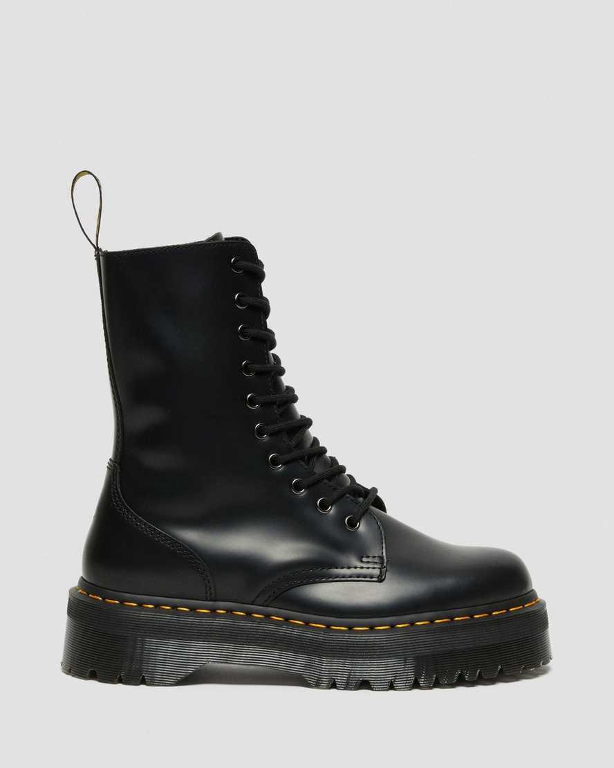 Dr Martens Jadon Hi Boot Smooth Deri Erkek Kalın Taban Bot Siyah  Türkiye |  52391-AZGW