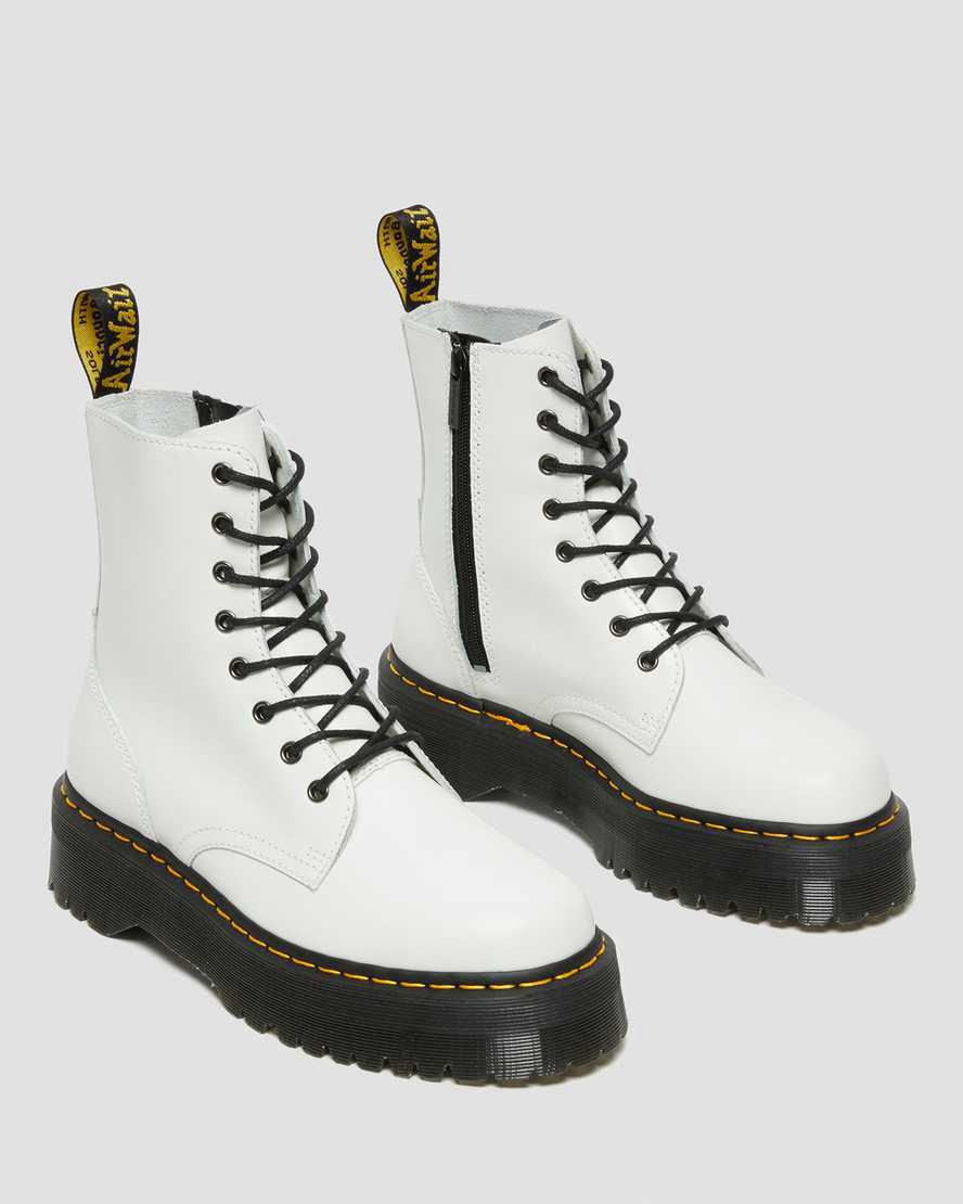 Dr Martens Jadon  Türkiye |  Platform Official Kadın Bilek Boy Bot Beyaz  Türkiye |  43920-CAEJ