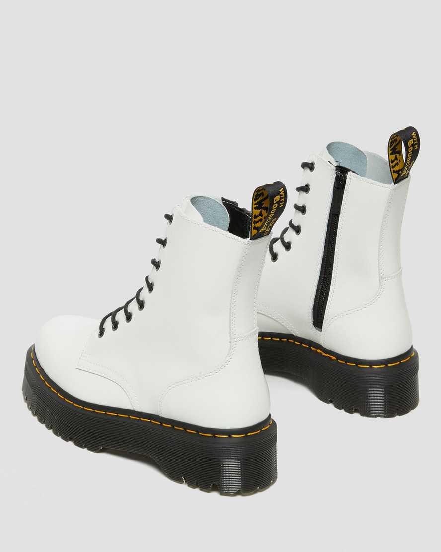 Dr Martens Jadon  Türkiye |  Platform Official Kadın Bilek Boy Bot Beyaz  Türkiye |  43920-CAEJ