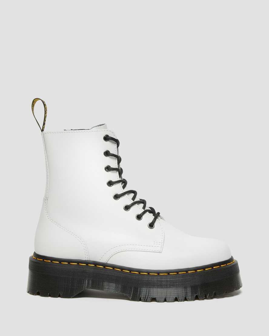 Dr Martens Jadon  Türkiye |  Platform Official Kadın Bilek Boy Bot Beyaz  Türkiye |  43920-CAEJ