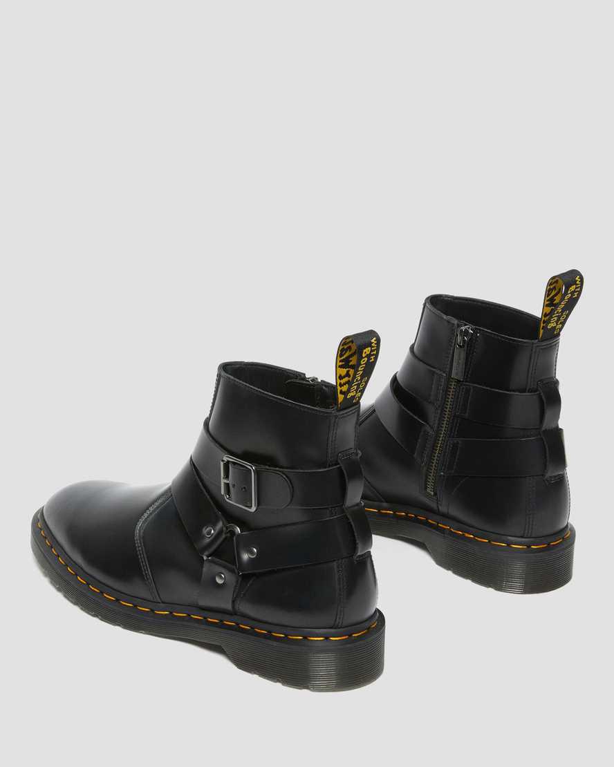 Dr Martens Jaimes Deri Harness Chelsea Erkek Bilek Boy Bot Siyah  Türkiye |  63158-VYGK