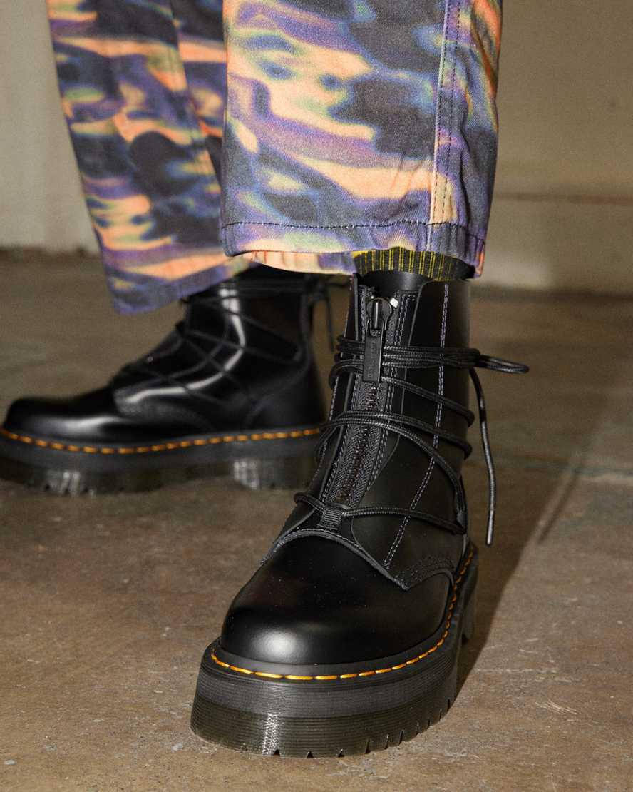 Dr Martens Jarrick II Laced Deri Erkek Kalın Taban Bot Siyah  Türkiye |  59710-OEPF