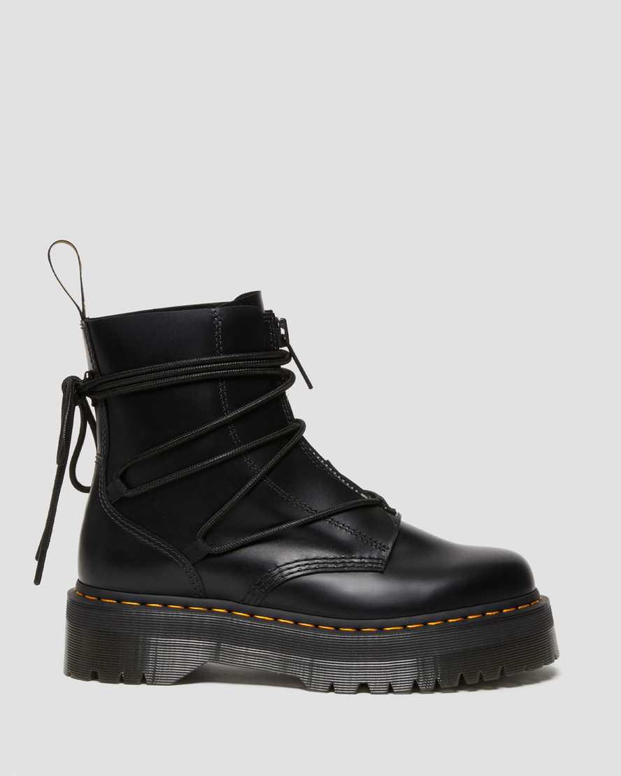 Dr Martens Jarrick II Laced Deri Erkek Kalın Taban Bot Siyah  Türkiye |  59710-OEPF