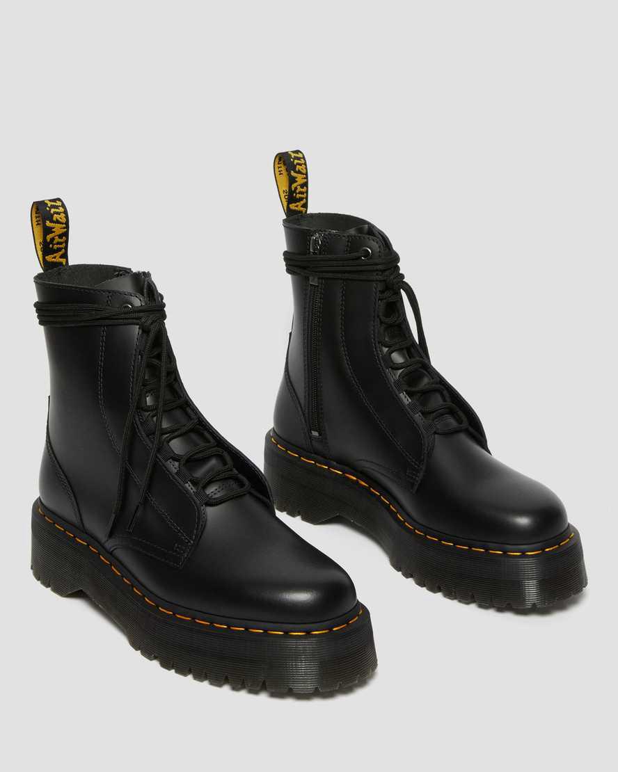 Dr Martens Jarrick Smooth Deri Erkek Kalın Taban Bot Siyah  Türkiye |  49871-TVDL