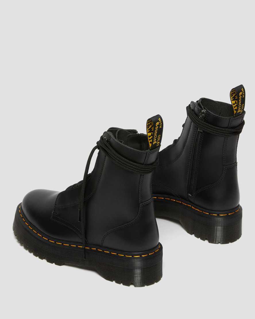 Dr Martens Jarrick Smooth Deri Erkek Kalın Taban Bot Siyah  Türkiye |  49871-TVDL