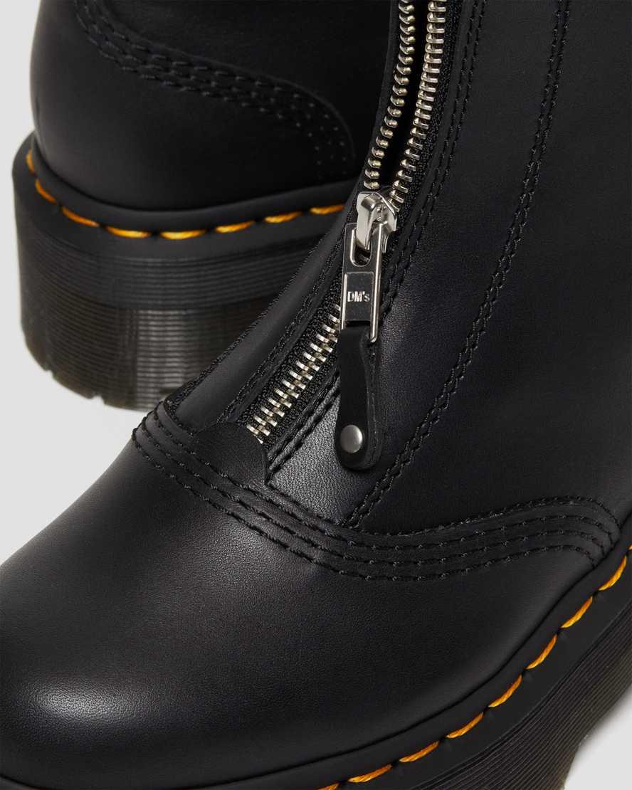 Dr Martens Jetta Zipped Sendal Deri Platform Kadın Bilek Boy Bot Siyah  Türkiye |  23470-OEAN