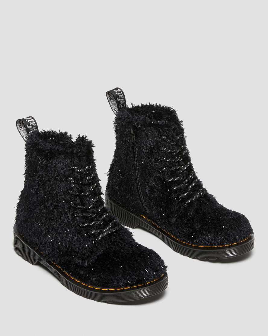 Dr Martens Junior 1460 Pascal Tinsel Fur Çocuk Bağcıklı Bot Siyah  Türkiye |  12735-ACGM