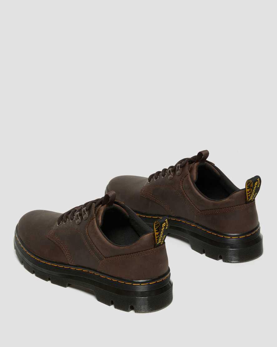 Dr Martens Reeder Crazy Horse Deri Utility Erkek Oxford Ayakkabı Koyu Kahverengi  Türkiye |  40581-JILP