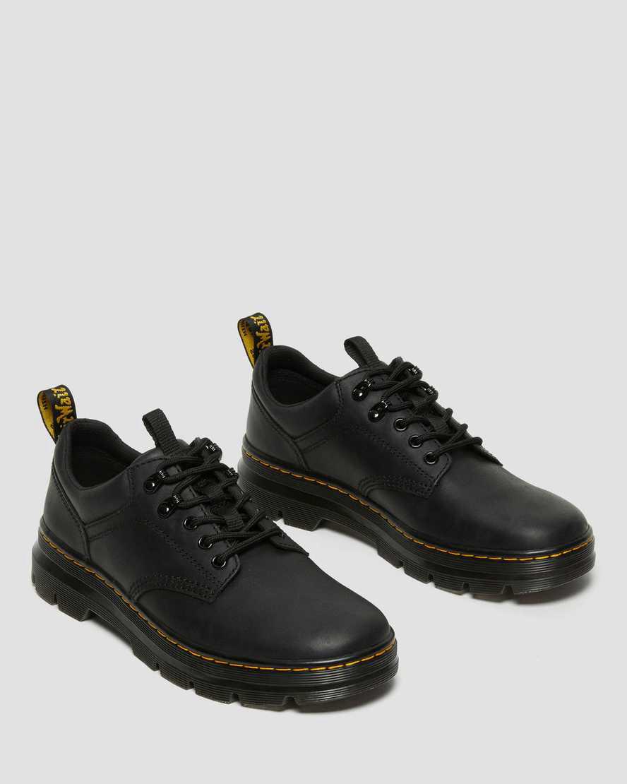 Dr Martens Reeder Wyoming Deri Utility Erkek Oxford Ayakkabı Siyah  Türkiye |  90732-NFOZ