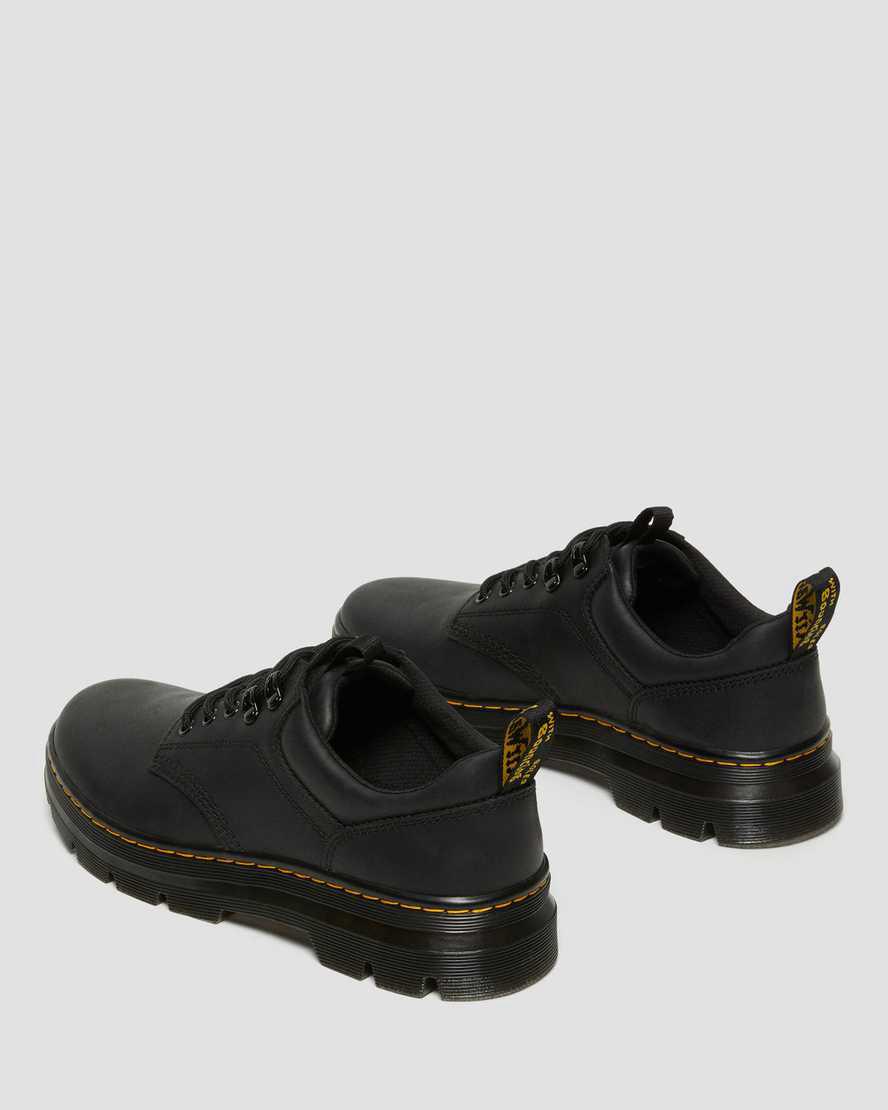 Dr Martens Reeder Wyoming Deri Utility Erkek Oxford Ayakkabı Siyah  Türkiye |  90732-NFOZ