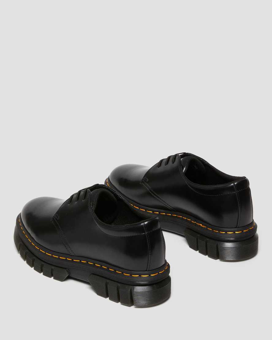 Dr Martens Rikard Polished Smooth Deri Kadın Platform Ayakkabı Siyah  Türkiye |  79245-NWLH