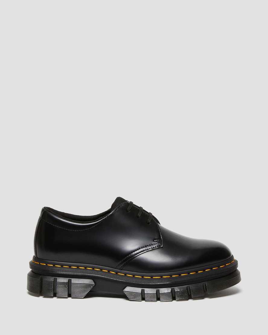 Dr Martens Rikard Polished Smooth Deri Kadın Platform Ayakkabı Siyah  Türkiye |  79245-NWLH