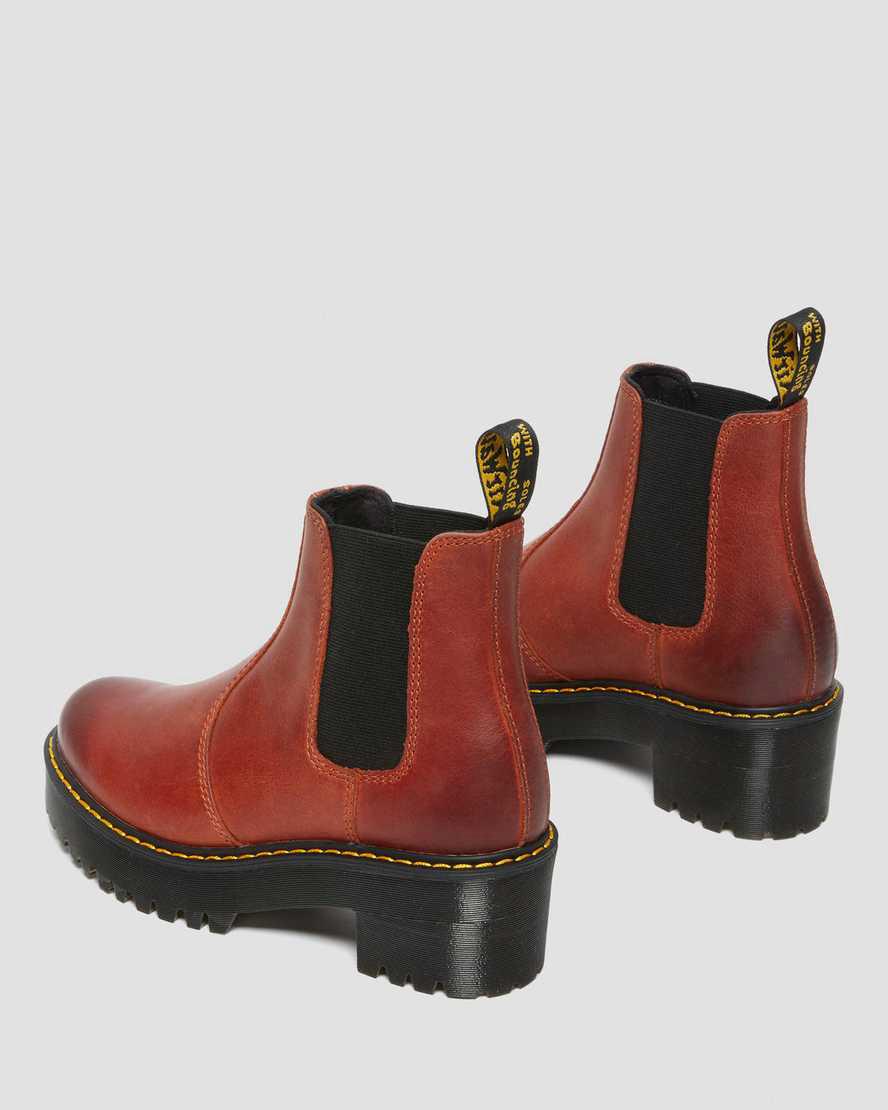 Dr Martens Rometty Wyoming Deri Platform Chelsea Kadın Bilek Boy Bot Kahverengi  Türkiye |  89365-IHKN