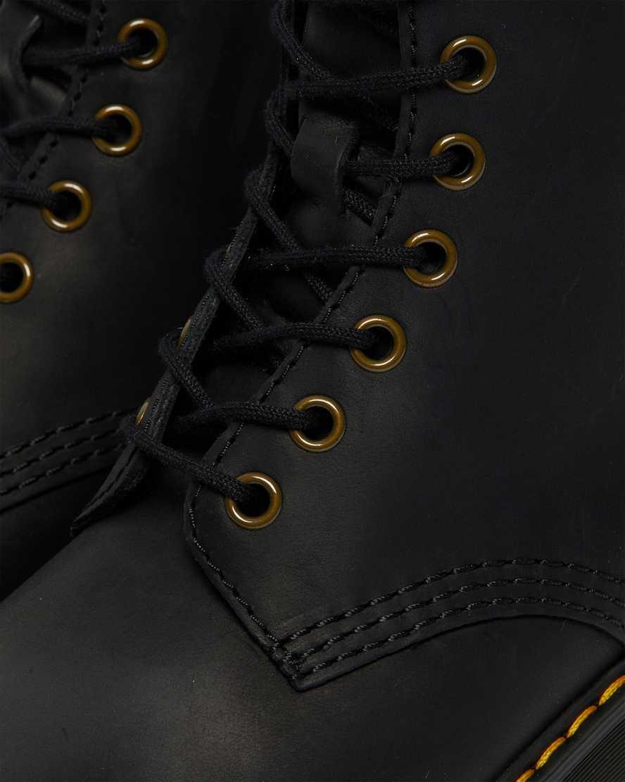 Dr Martens Shriver Hi Wyoming Deri Topuklu Kadın Bilek Boy Bot Siyah  Türkiye |  53974-RSXK