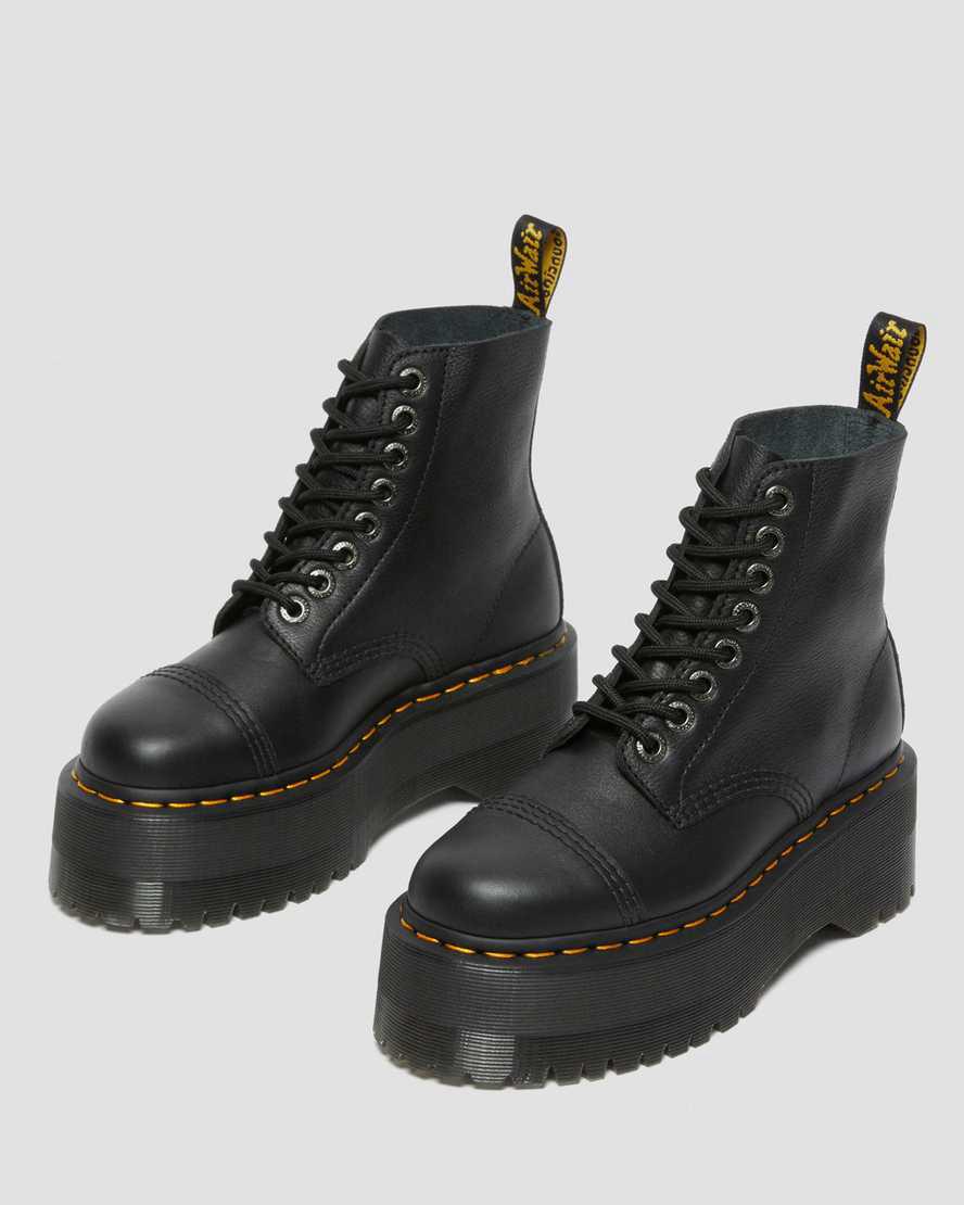 Dr Martens Sinclair Max Pisa Deri Platform Kadın Bilek Boy Bot Siyah  Türkiye |  29756-MXIE