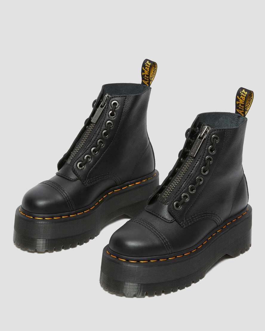 Dr Martens Sinclair Max Pisa Deri Platform Kadın Bilek Boy Bot Siyah  Türkiye |  29756-MXIE