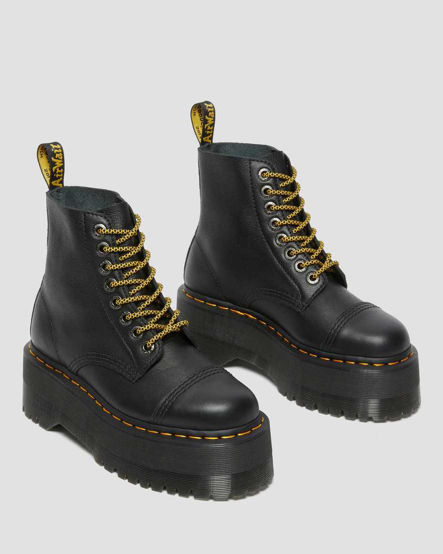 Dr Martens Sinclair Max Pisa Deri Platform Kadın Bilek Boy Bot Siyah  Türkiye |  29756-MXIE