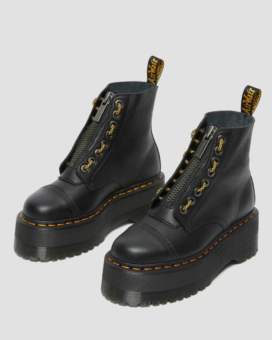 Dr Martens Sinclair Max Pisa Deri Platform Kadın Bilek Boy Bot Siyah  Türkiye |  29756-MXIE