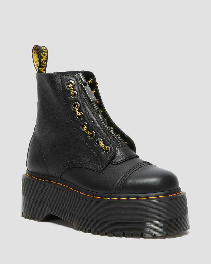 Dr Martens Sinclair Max Pisa Deri Platform Kadın Bilek Boy Bot Siyah  Türkiye |  29756-MXIE