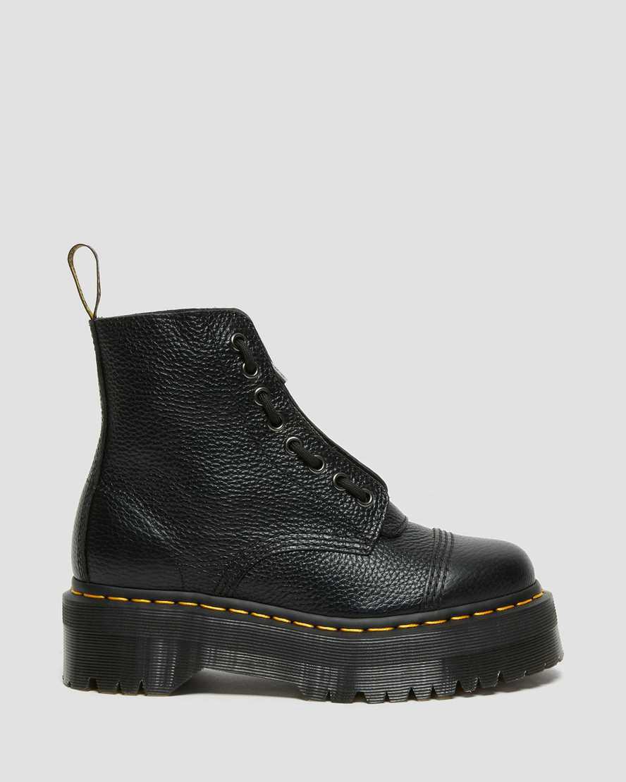 Dr Martens Sinclair Milled Nappa Deri Kadın Kalın Taban Bot Siyah  Türkiye |  06358-HGIY