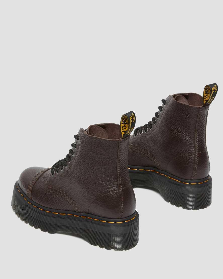 Dr Martens Sinclair Milled Nappa Deri Kadın Kalın Taban Bot Bordo  Türkiye |  10598-VCWQ