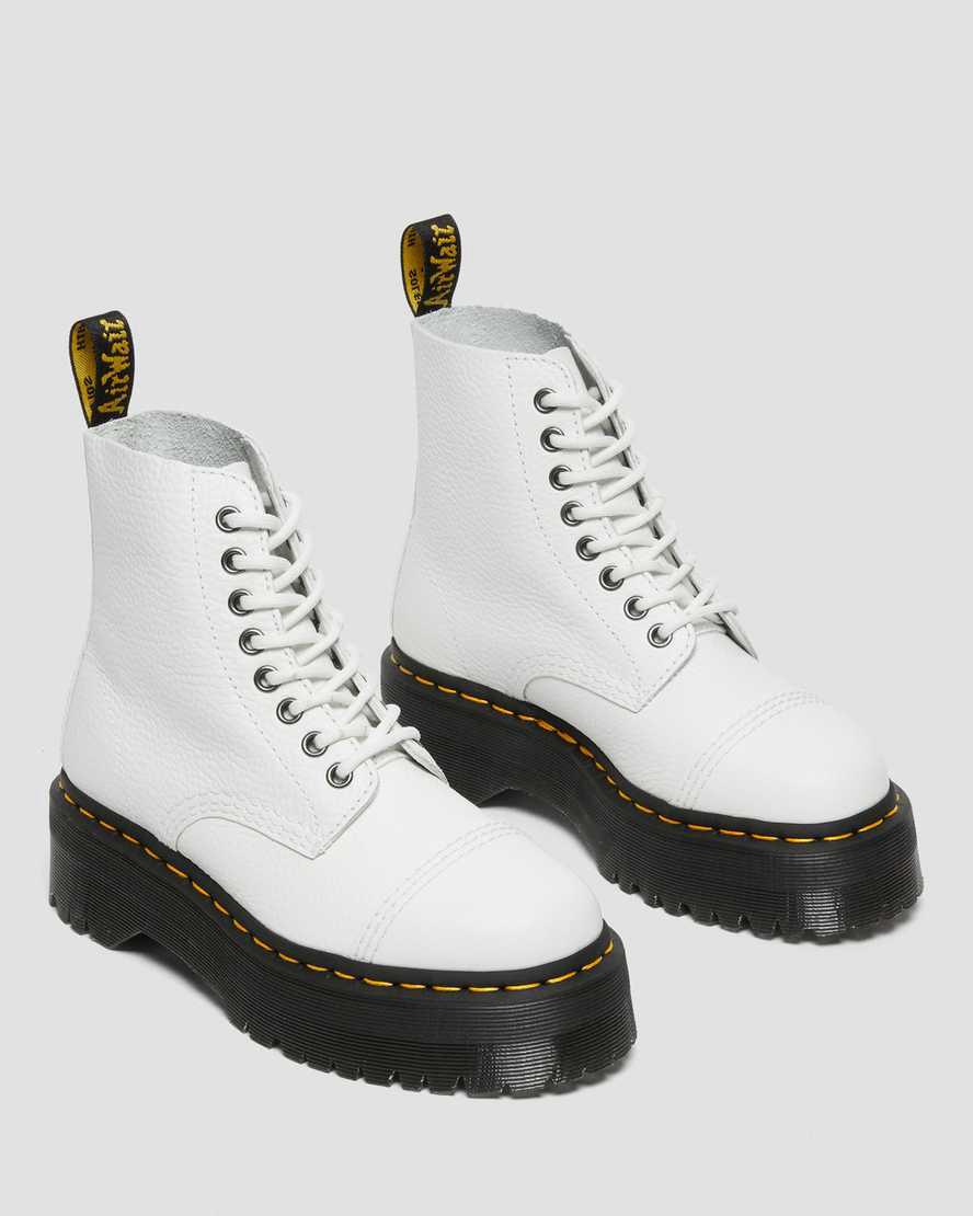 Dr Martens Sinclair Milled Nappa Deri Kadın Kalın Taban Bot Beyaz  Türkiye |  37856-THGM