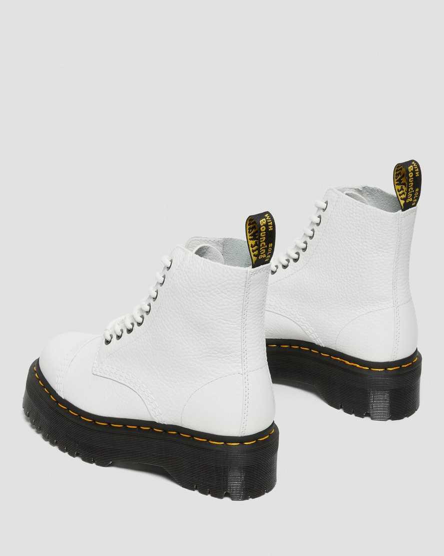 Dr Martens Sinclair Milled Nappa Deri Kadın Kalın Taban Bot Beyaz  Türkiye |  37856-THGM