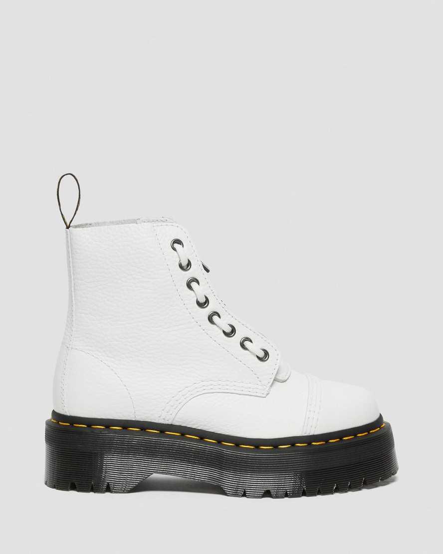 Dr Martens Sinclair Milled Nappa Deri Kadın Kalın Taban Bot Beyaz  Türkiye |  37856-THGM