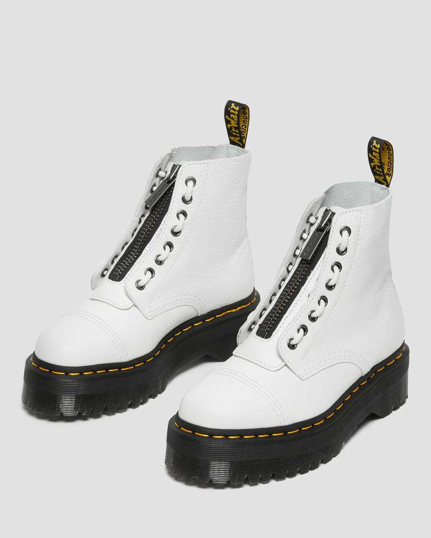 Dr Martens Sinclair Milled Nappa Deri Kadın Kalın Taban Bot Beyaz  Türkiye |  37856-THGM