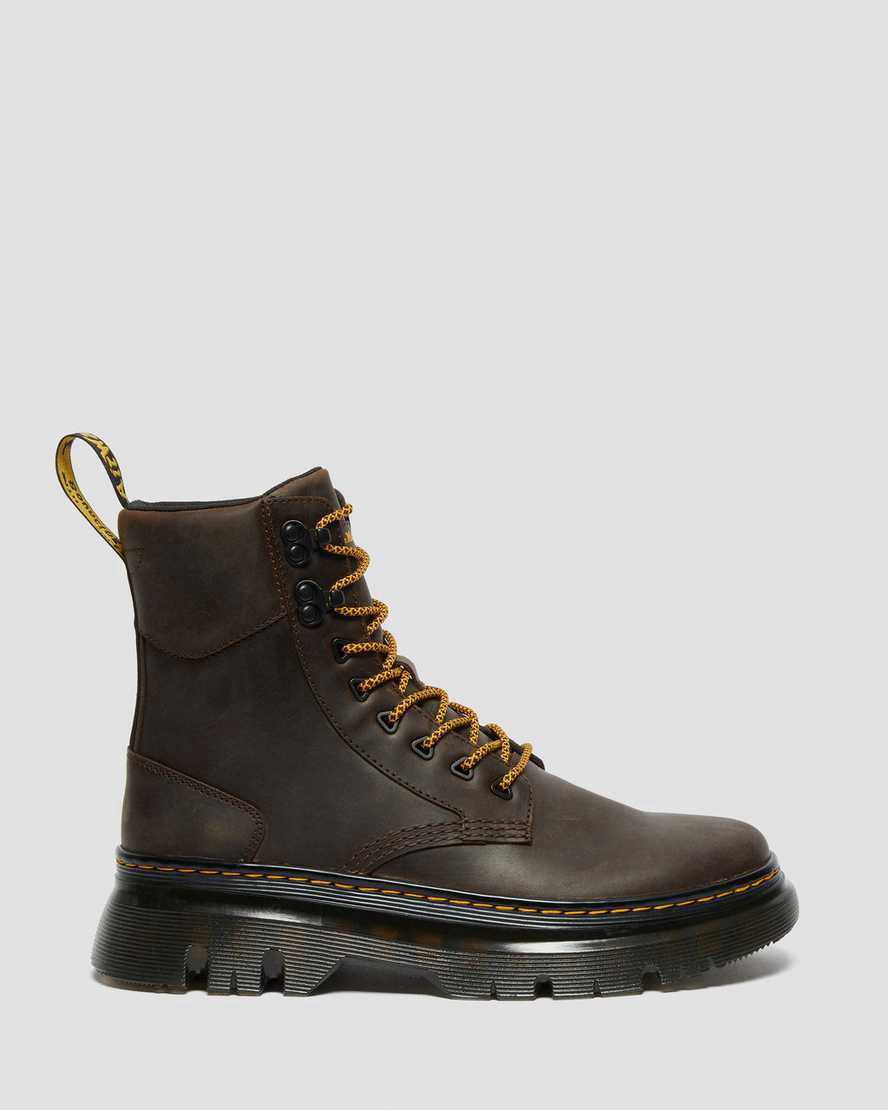 Dr Martens Tarik Crazy Horse Deri Utility Kadın Bilek Boy Bot Koyu Kahverengi  Türkiye |  29713-EUZB