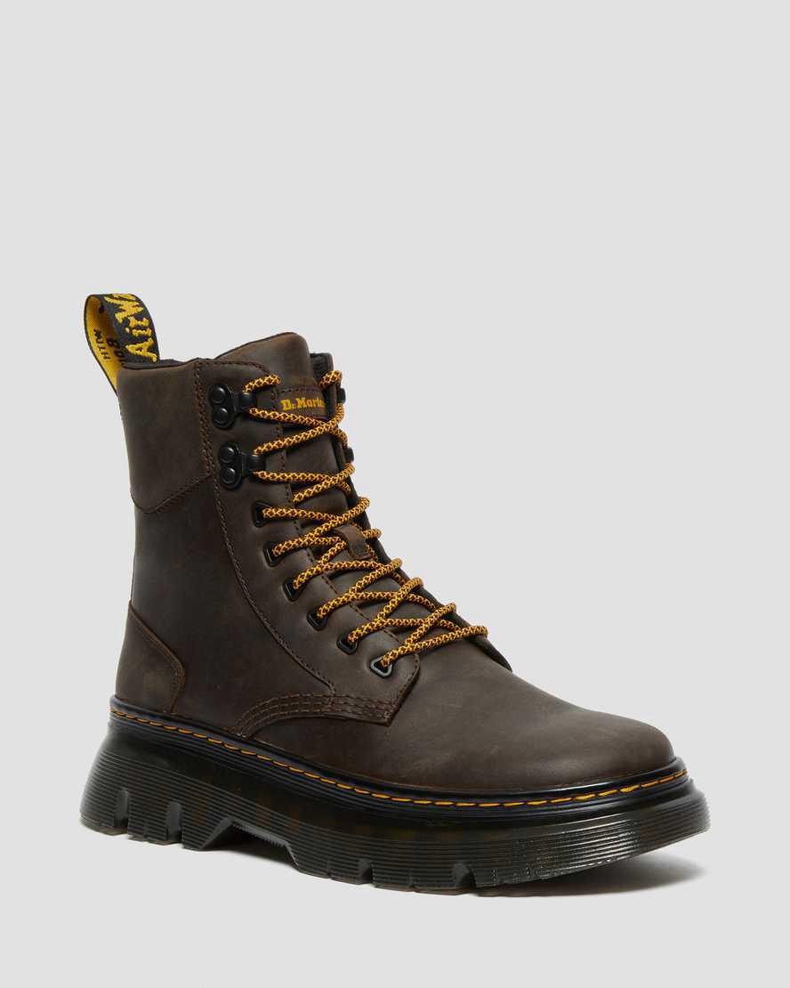 Dr Martens Tarik Crazy Horse Deri Utility Kadın Bilek Boy Bot Koyu Kahverengi  Türkiye |  29713-EUZB