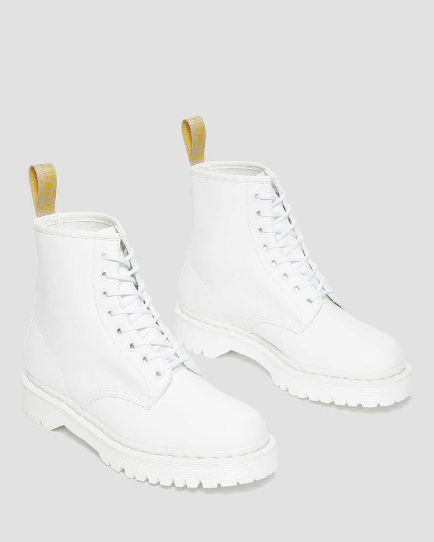 Dr Martens Vegan 1460 Bex Kemble Mono Kadın Kalın Taban Bot Beyaz  Türkiye |  02937-IDGF