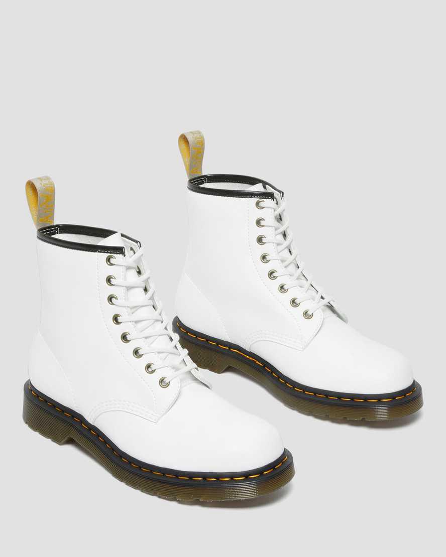 Dr Martens Vegan 1460 Kemble Dantel Up Erkek Bilek Boy Bot Beyaz  Türkiye |  23947-PQBZ